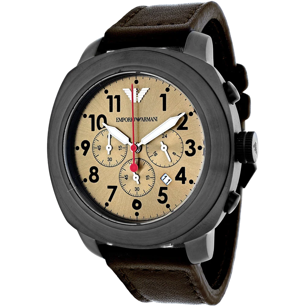 Armani Chronograph Watch — Brown by Armani