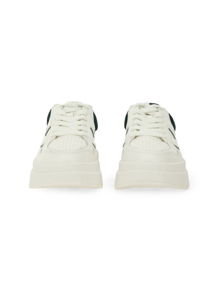 Ash Calf Leather Sneaker — White, view 3