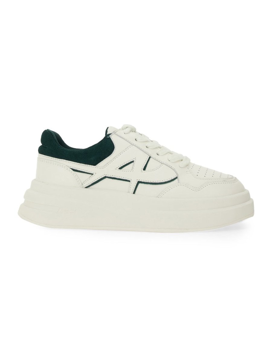 Ash Calf Leather Sneaker — White, view 4