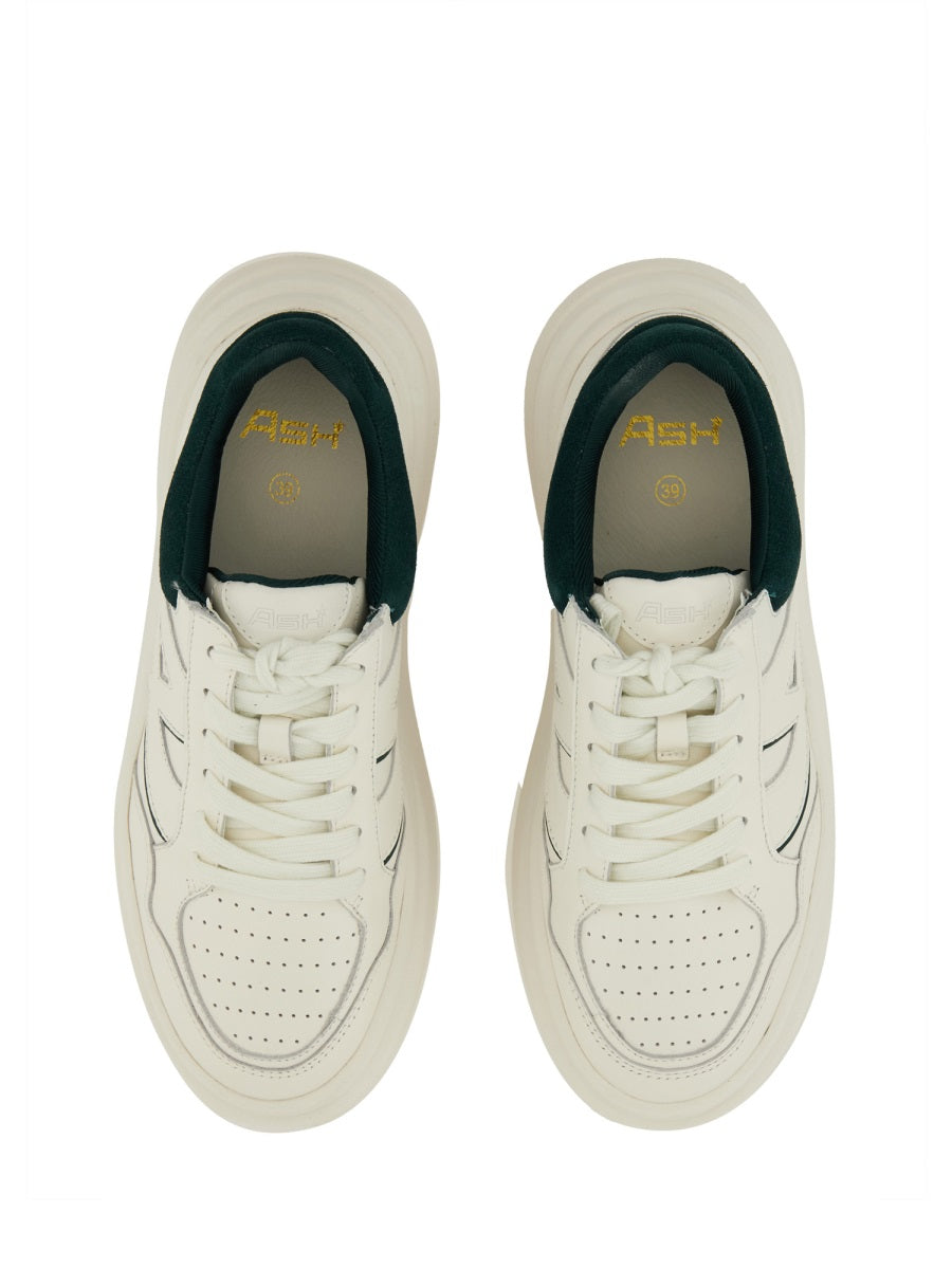 Ash Calf Leather Sneaker — White, view 6