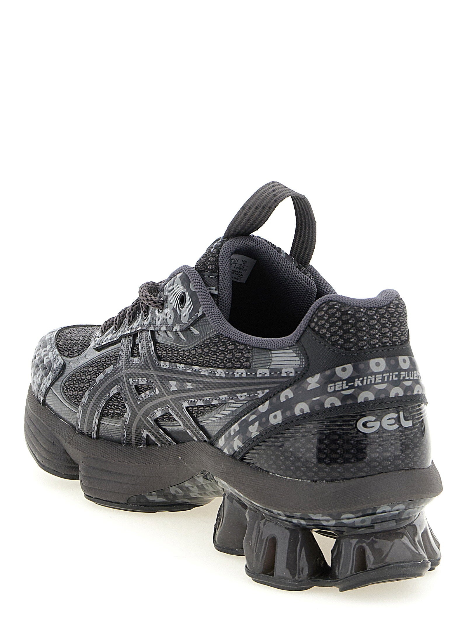 Asics Gel-Kinetic Fluent Sneakers — Black, view 3