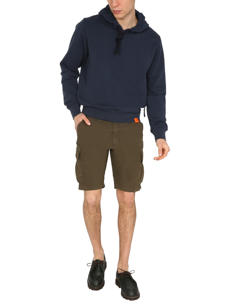 Aspesi Cotton Cargo Shorts — Green by Aspesi