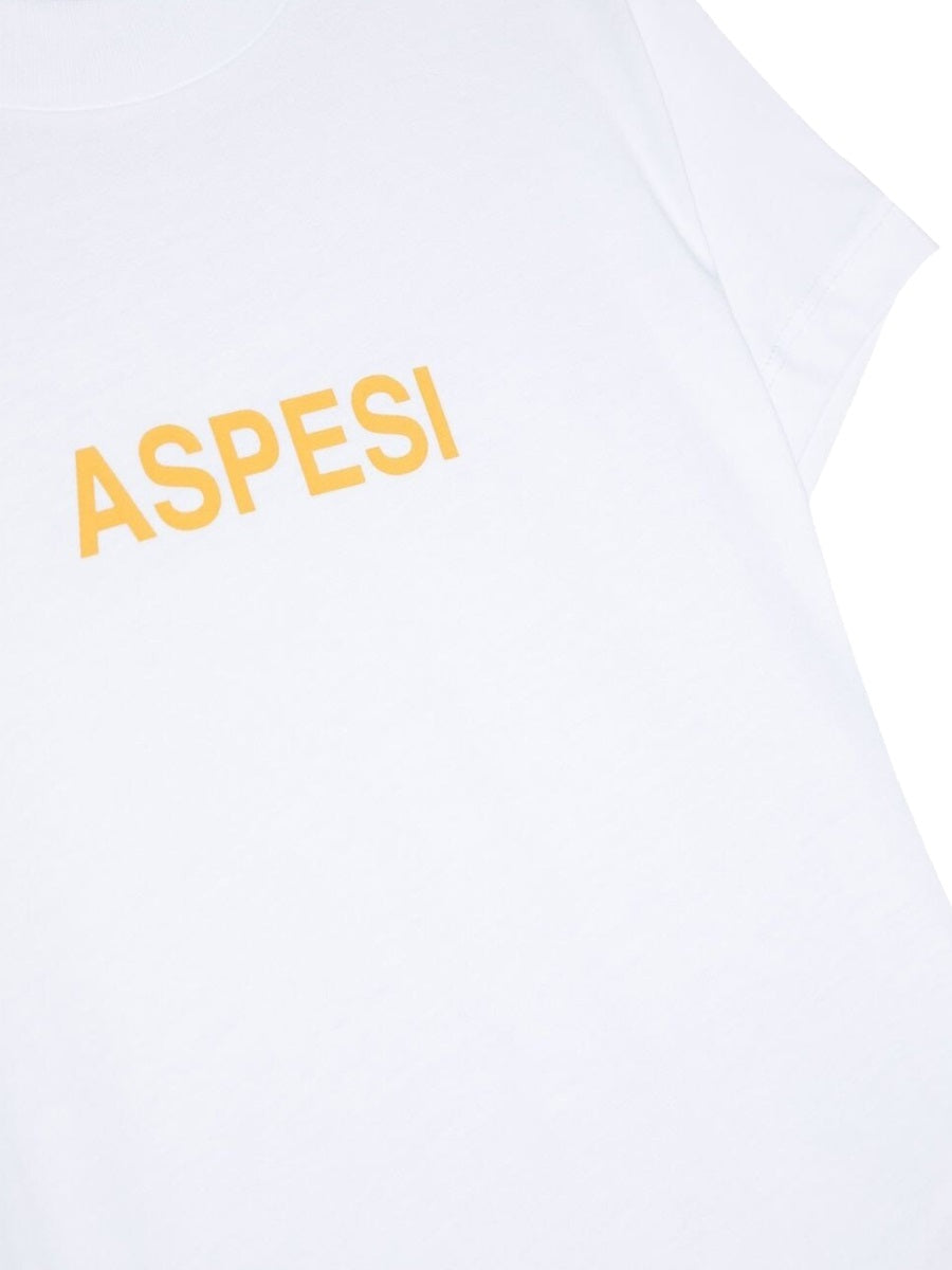 Aspesi Short Sleeve Cotton Shirt — Multicolor, view 3