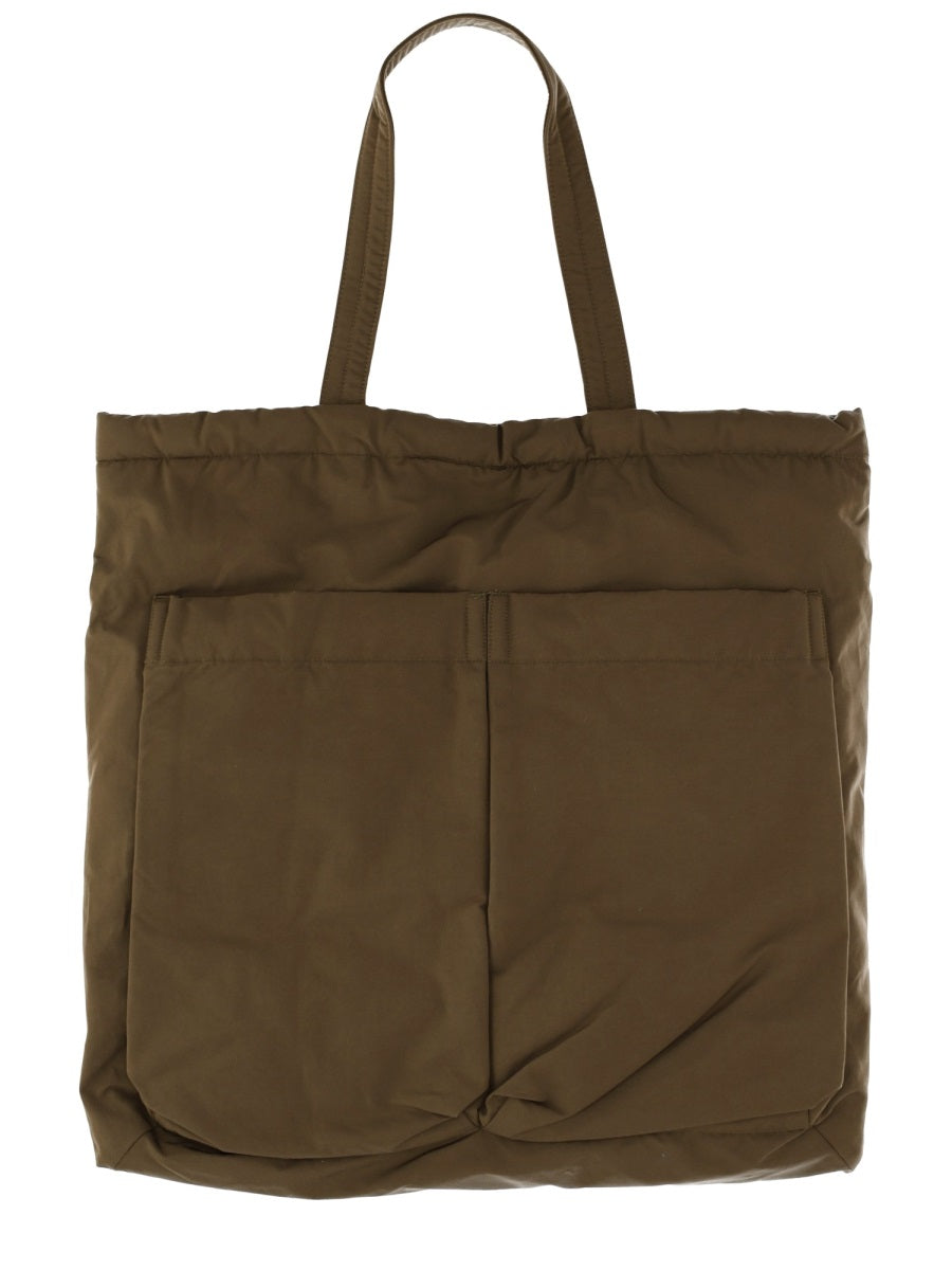 Aspesi Cotton-Blend Shoulder Bag — Green by Aspesi
