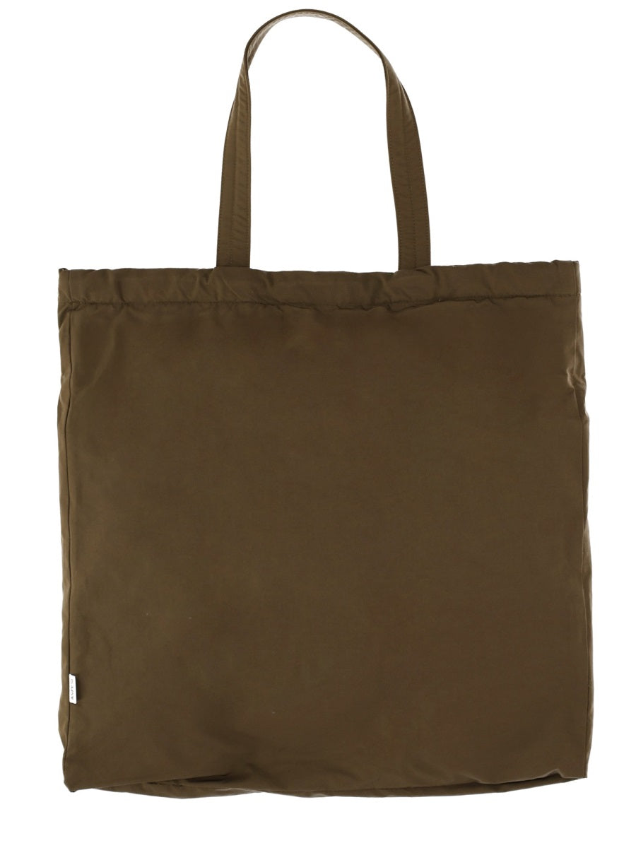 Aspesi Cotton-Blend Shoulder Bag — Green, view 2