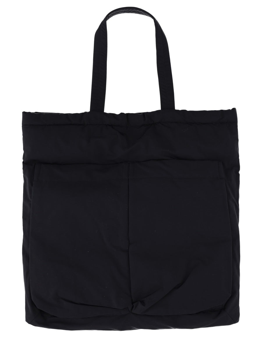 Aspesi Cotton-Polyester Blend Tote Bag — Blue by Aspesi