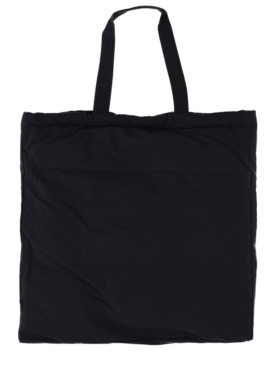 Aspesi Cotton-Polyester Blend Tote Bag — Blue, view 2