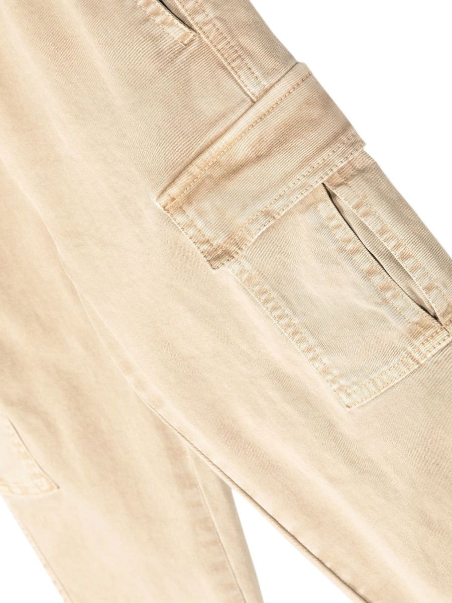 Aspesi Cotton with Large Pockets Trousers — Beige, view 3
