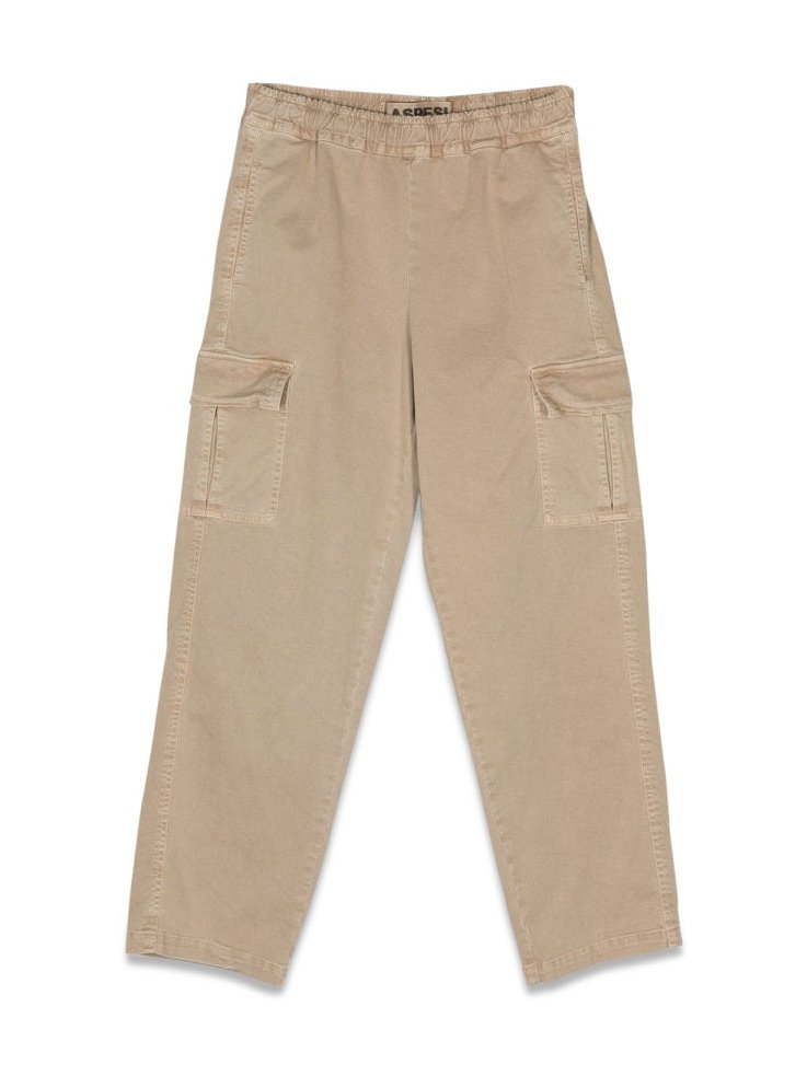 Aspesi Cotton with Large Pockets Trousers — Beige by Aspesi