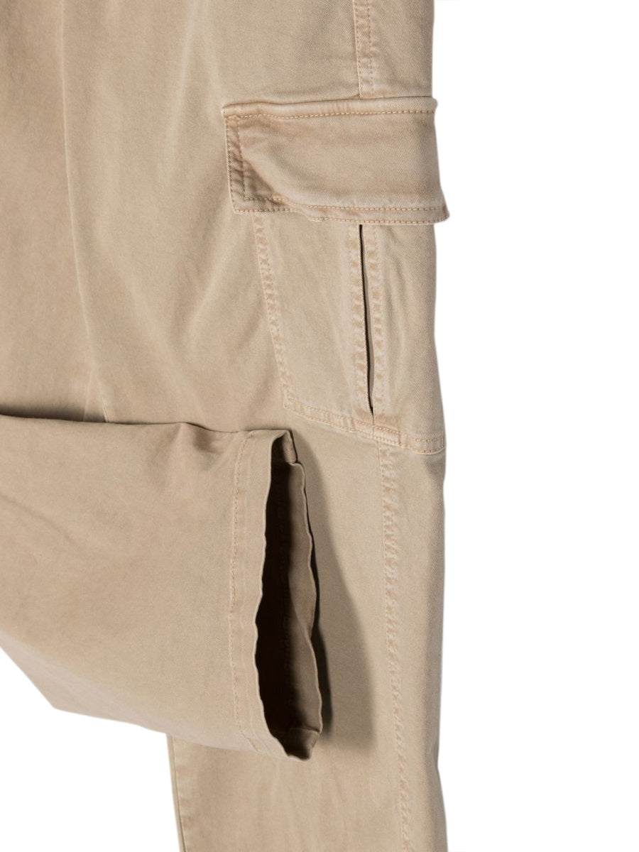 Aspesi Cotton with Large Pockets Trousers — Beige, view 2