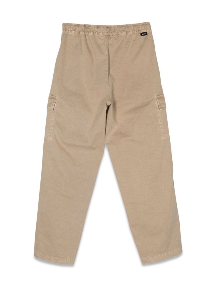 Aspesi Cotton with Large Pockets Trousers — Beige, view 3