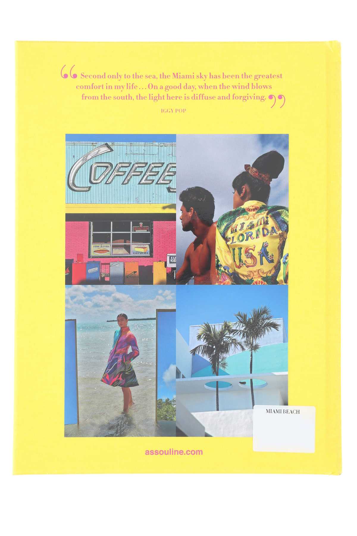 Assouline Miami Beach Scarf — Yellow, view 2