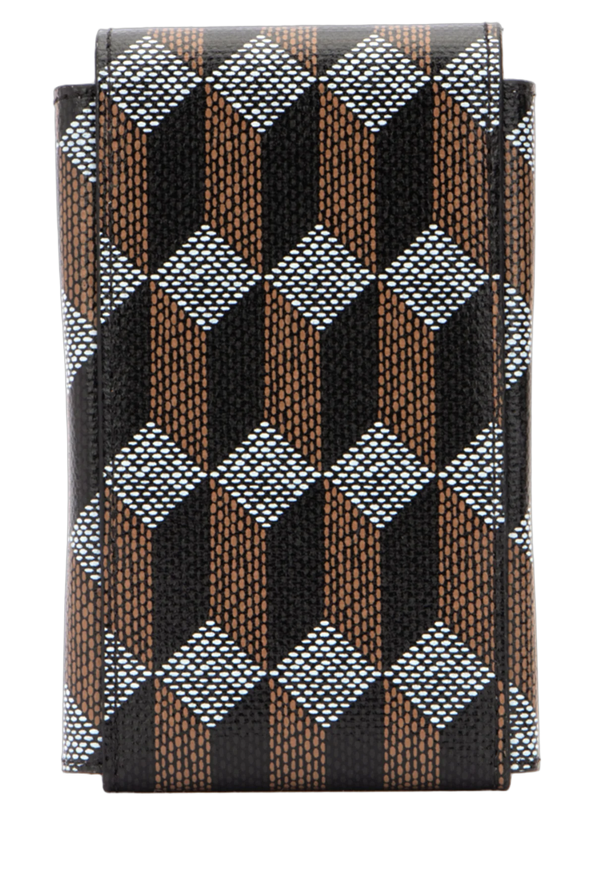 Au Depart Patterned Canvas Wallet — Black, view 3