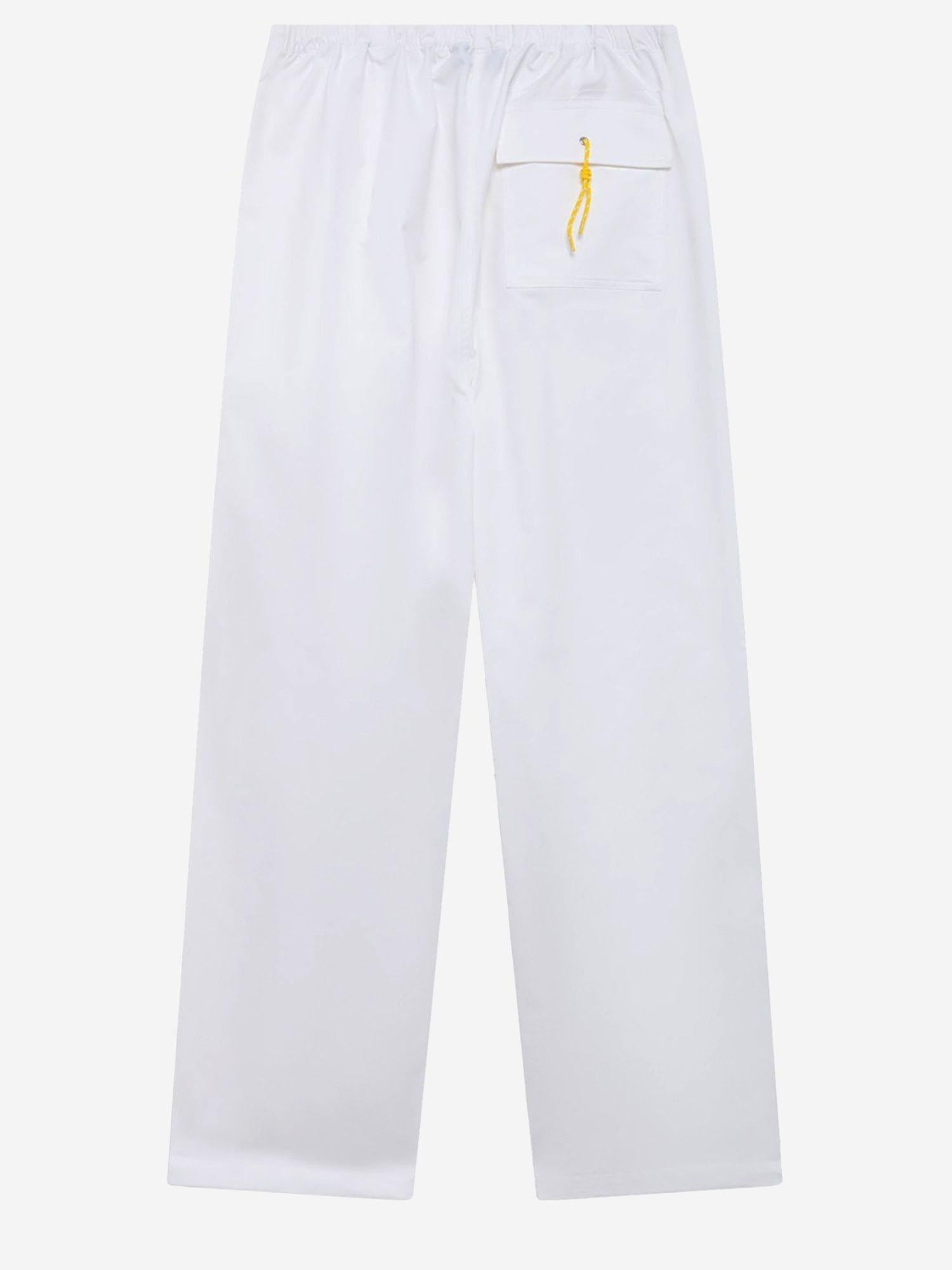 Autry Nylon with Reflective Logo Trousers — White, view 2
