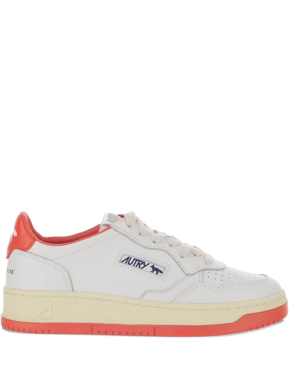 Autry X MAISON KITSUNE Sneaker — White by Autry X MAISON KITSUNE