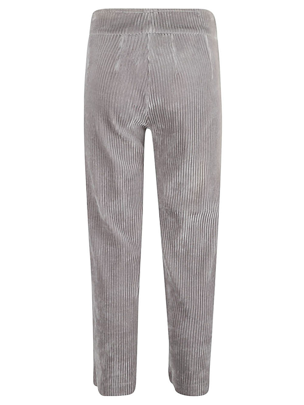 Avenue Montaigne Corduroy Cropped Trousers — Gray, view 2