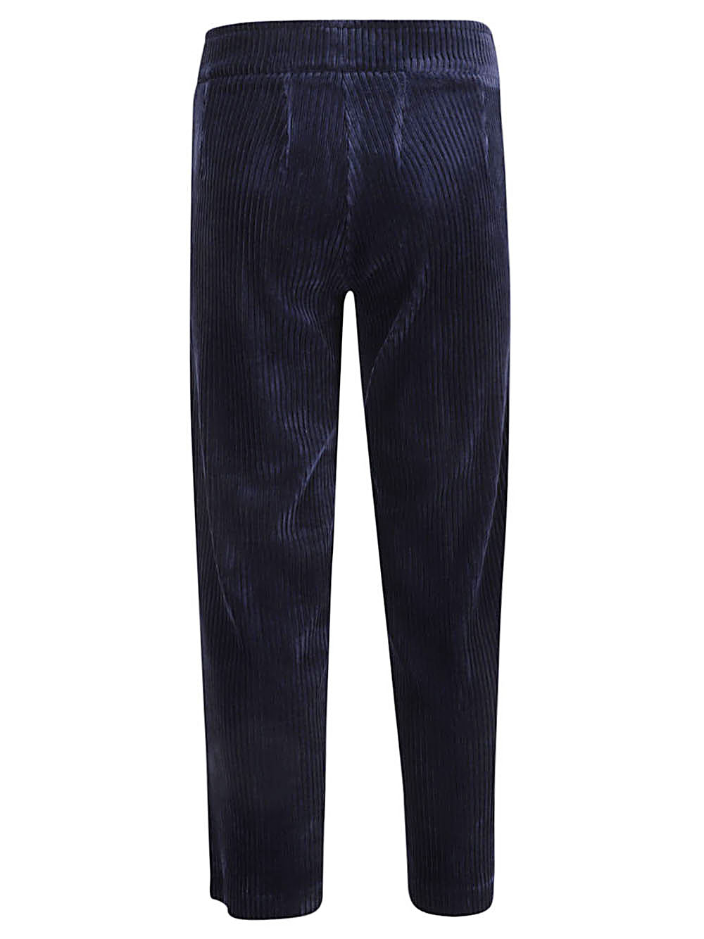 Avenue Montaigne Corduroy Cropped Trousers — Navy, view 2