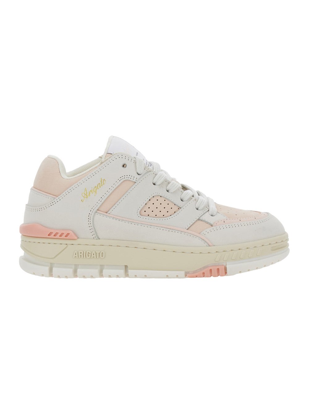 Axel Arigato Low-Top Nubuck with Logo Patch Sneaker — Pink by Axel Arigato