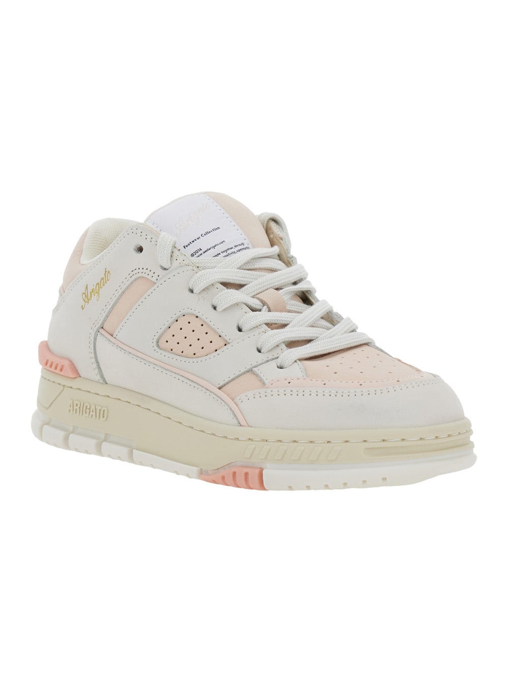 Axel Arigato Low-Top Nubuck with Logo Patch Sneaker — Pink, view 2