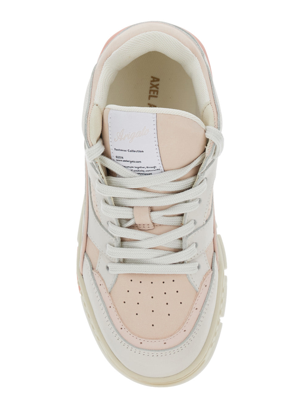 Axel Arigato Low-Top Nubuck with Logo Patch Sneaker — Pink, view 4