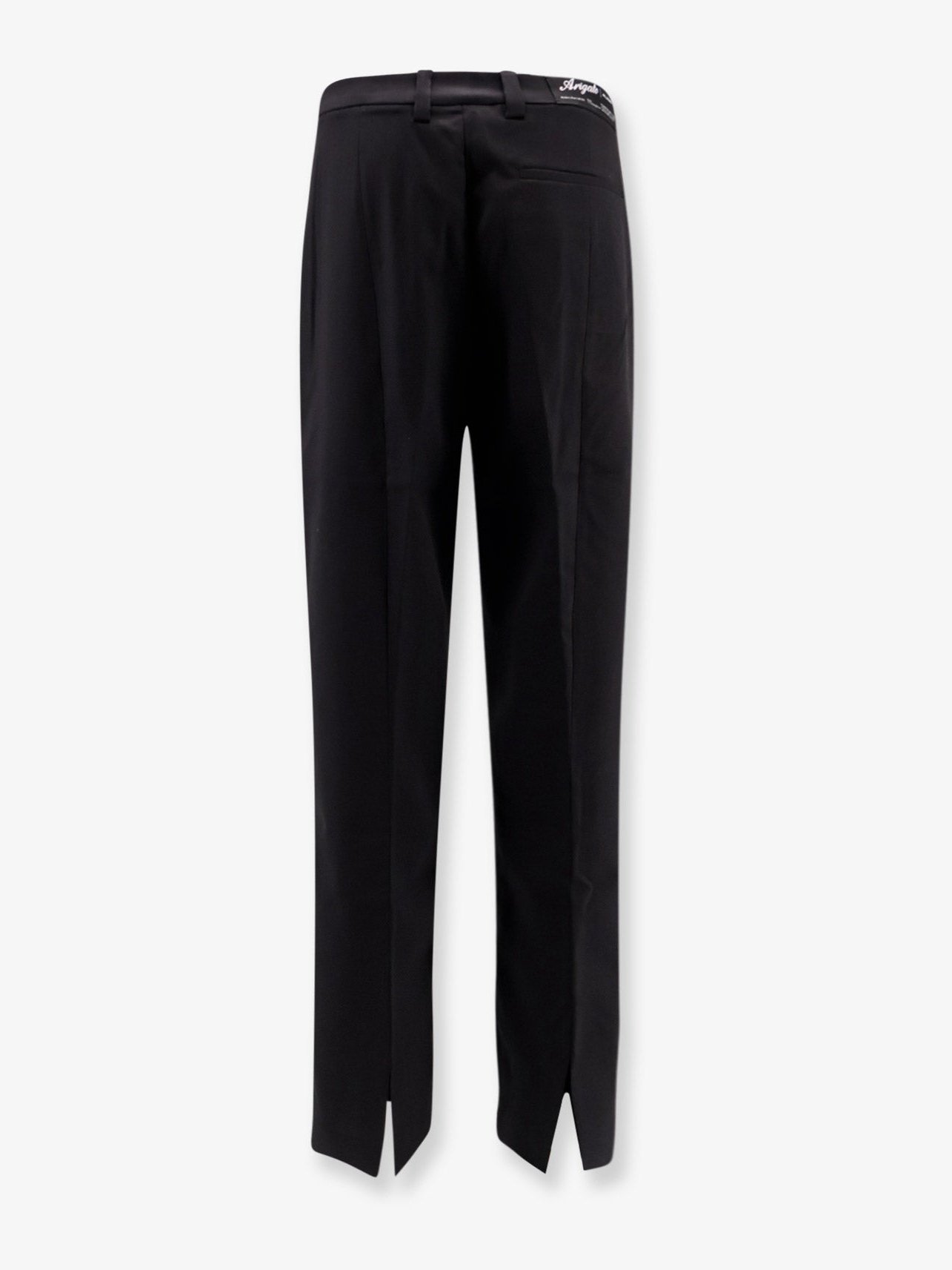 Axel Arigato Wool Blend Trousers — Black, view 2