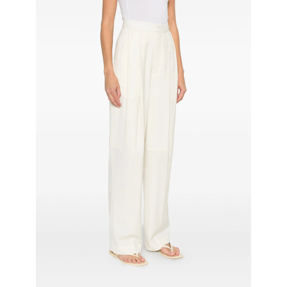 Aya Muse Opal Trousers — White, view 3