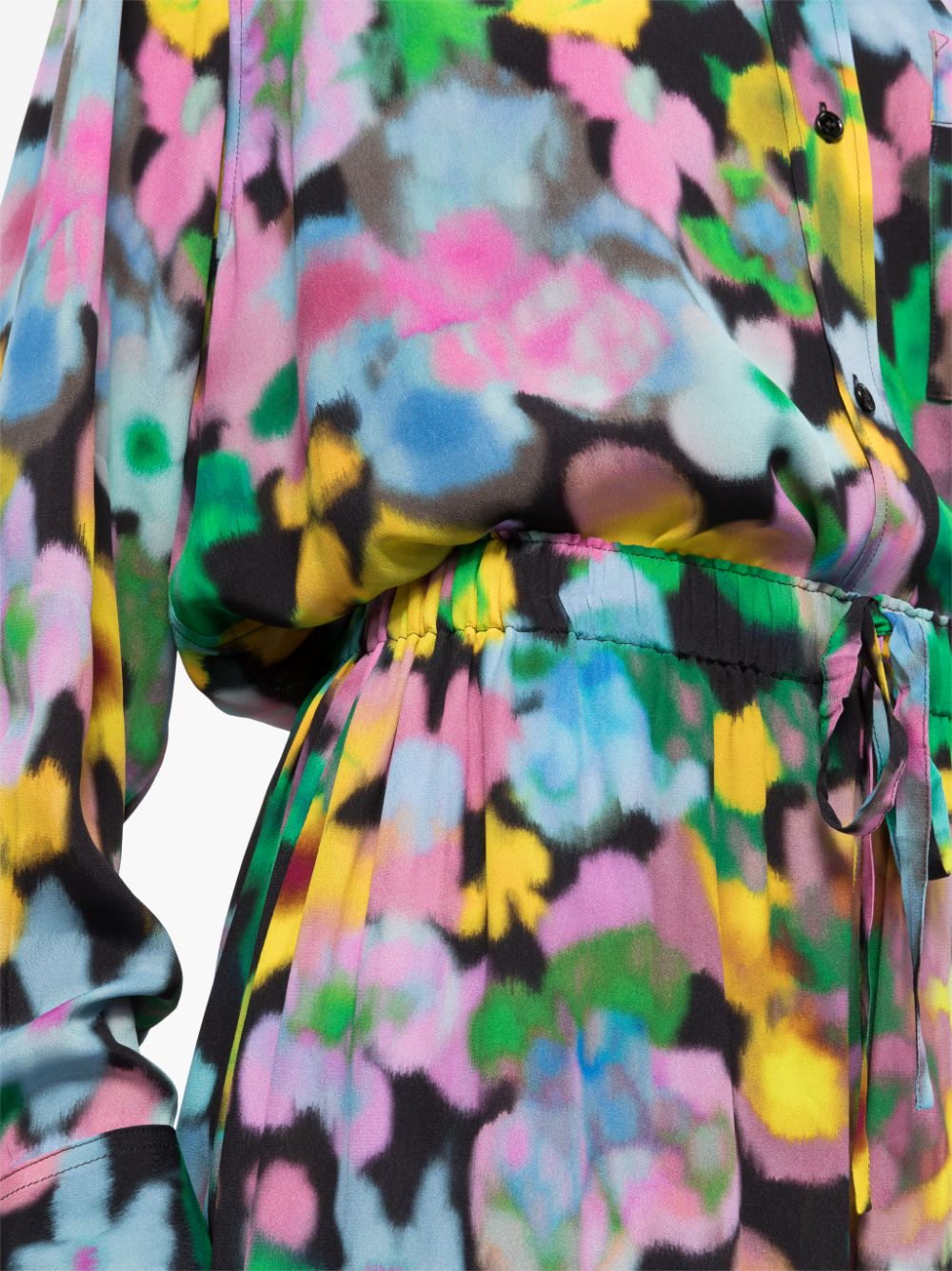 Az Factory With Lutz Huelle Floral-Print Trousers — Black, view 4