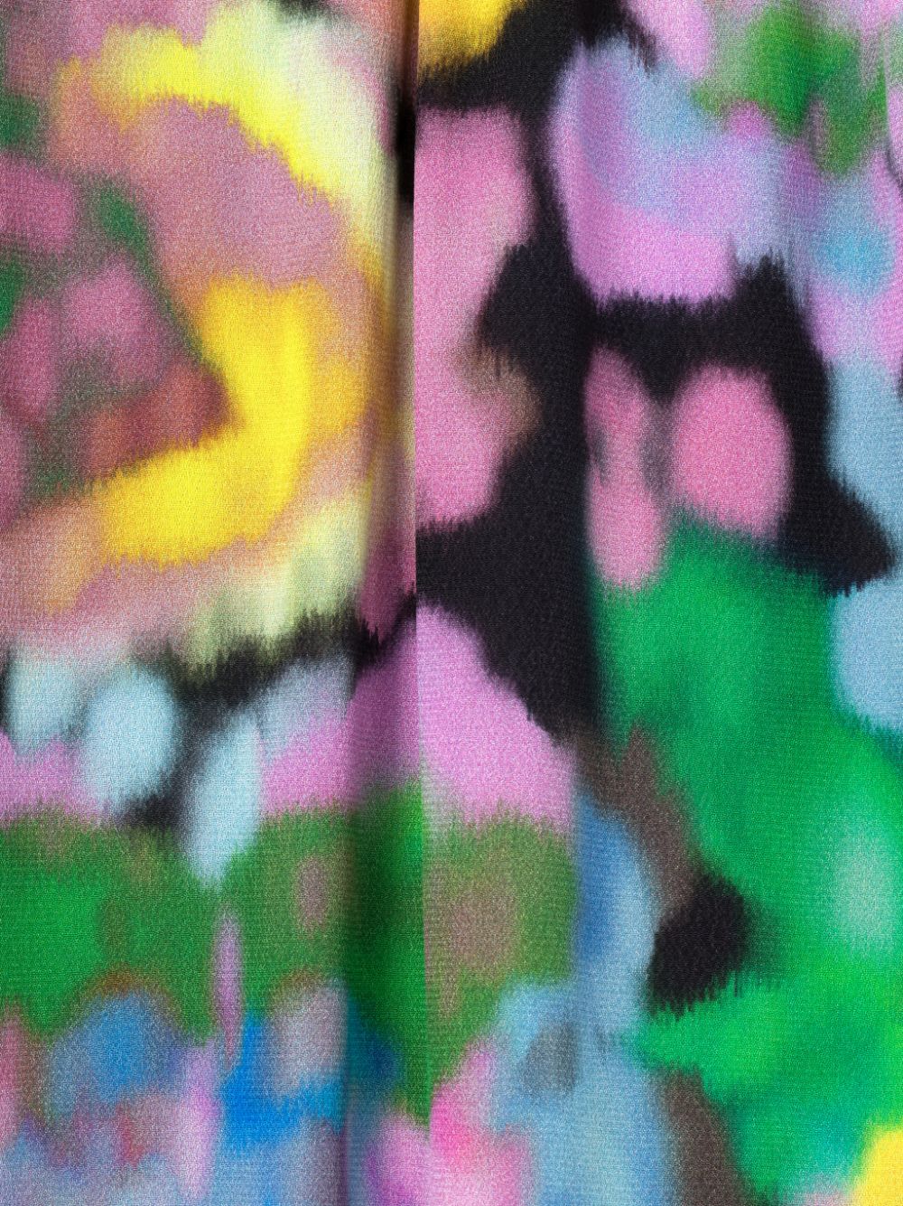 Az Factory With Lutz Huelle Floral-Print Trousers — Black, view 5