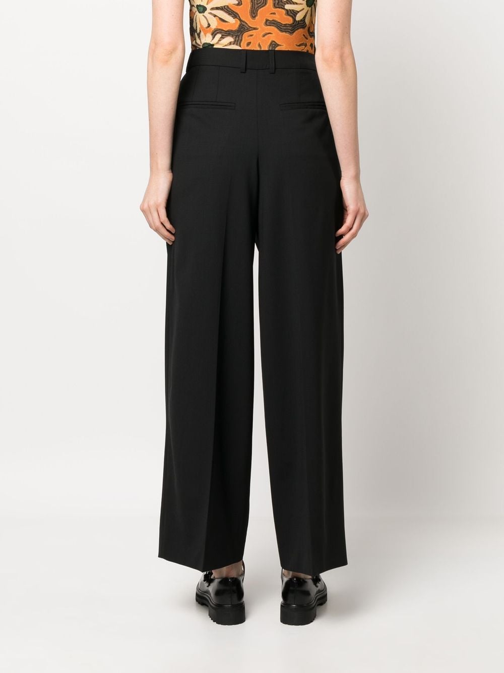 Az Factory With Lutz Huelle Virgin Wool Blend Trousers — Black, view 5