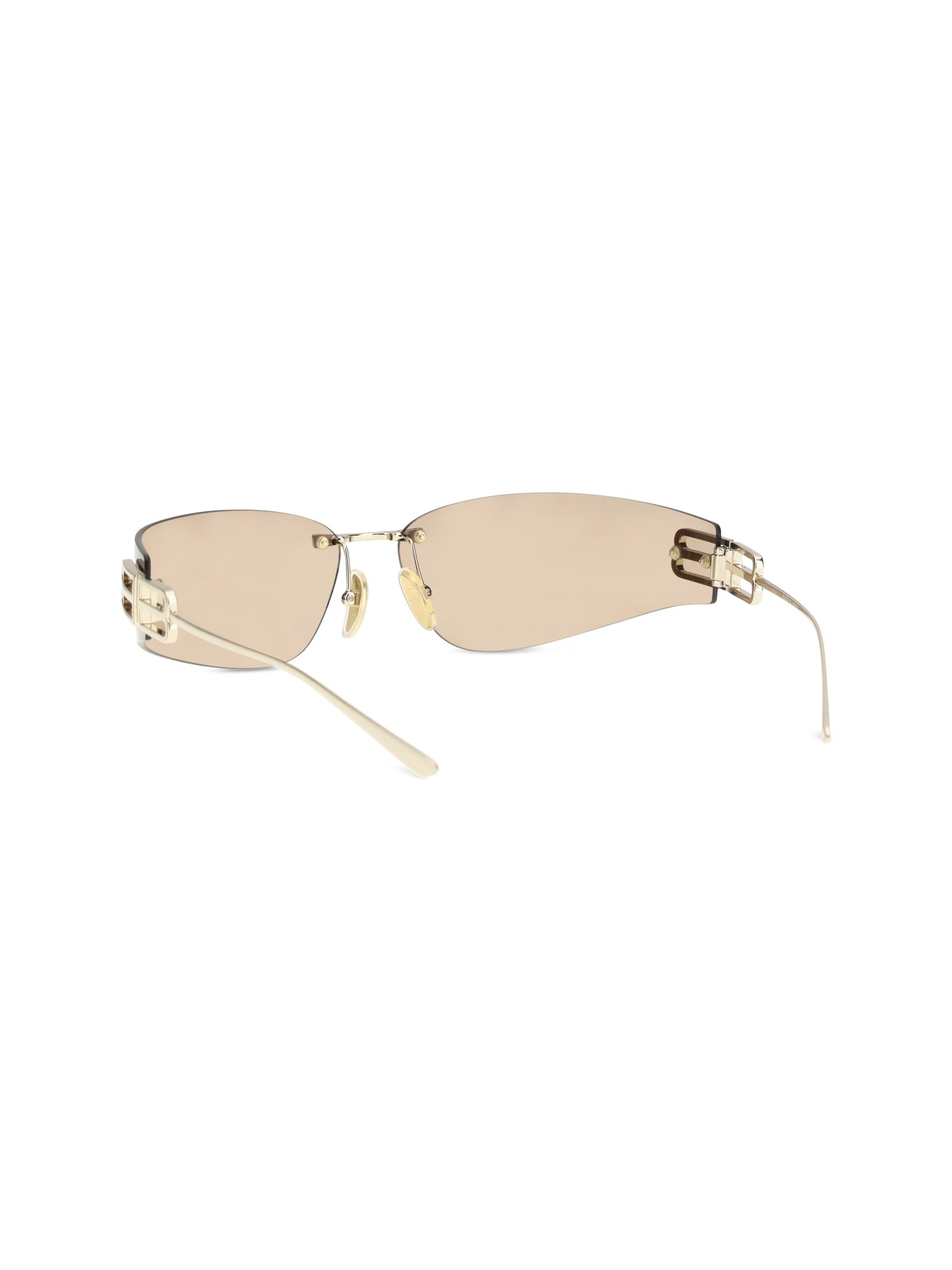 Balenciaga 858880T0005 D-Frame Metal Sunglasses — Gold, view 3