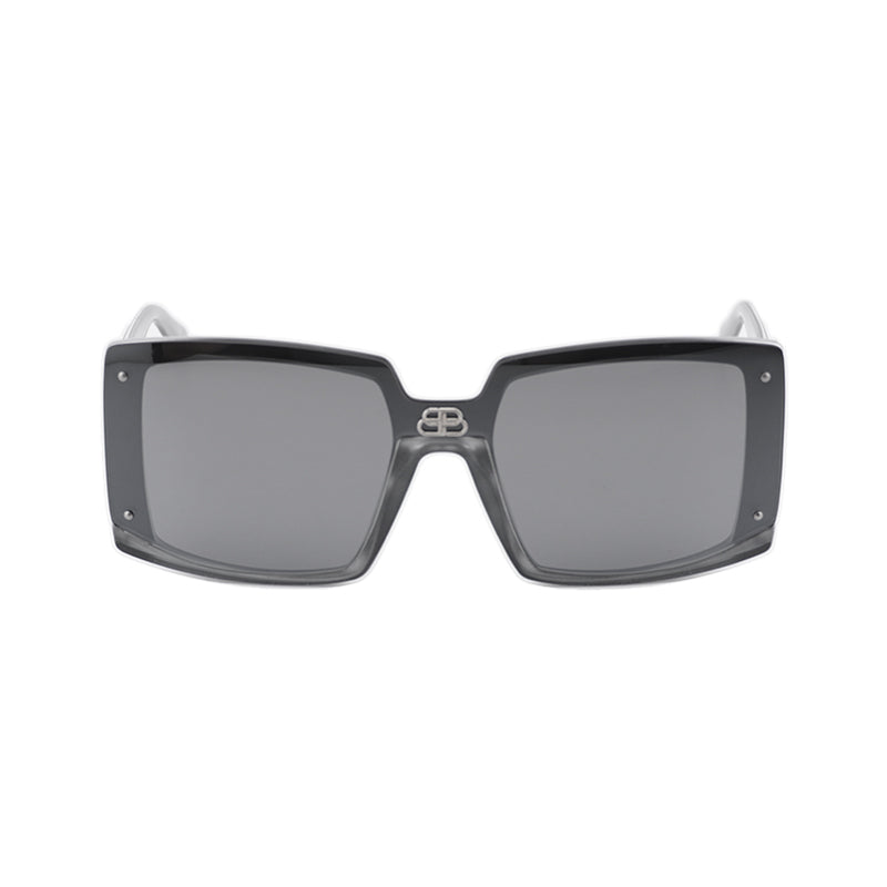 Balenciaga BB0081S002 Square Full Rim Sunglasses — Silver, view 2