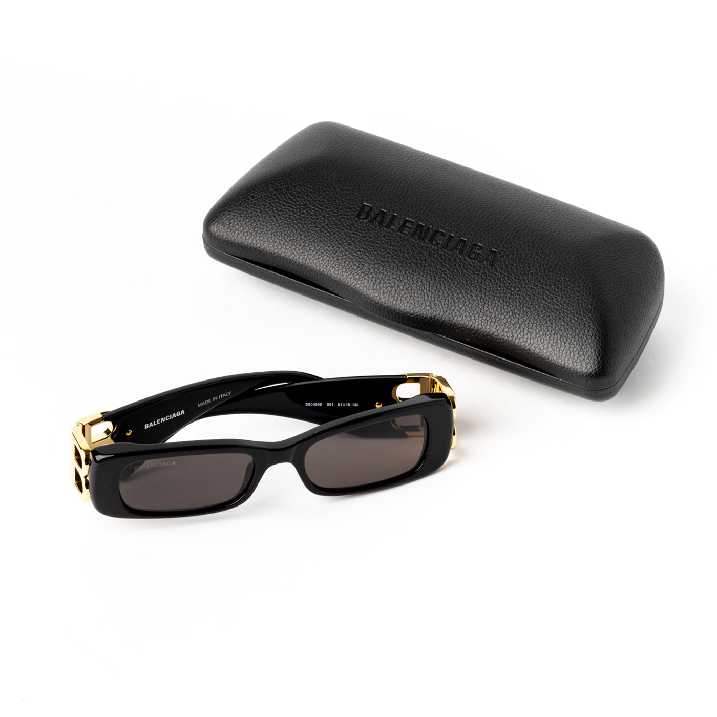 Balenciaga BB0096S Sunglasses — Black, view 7