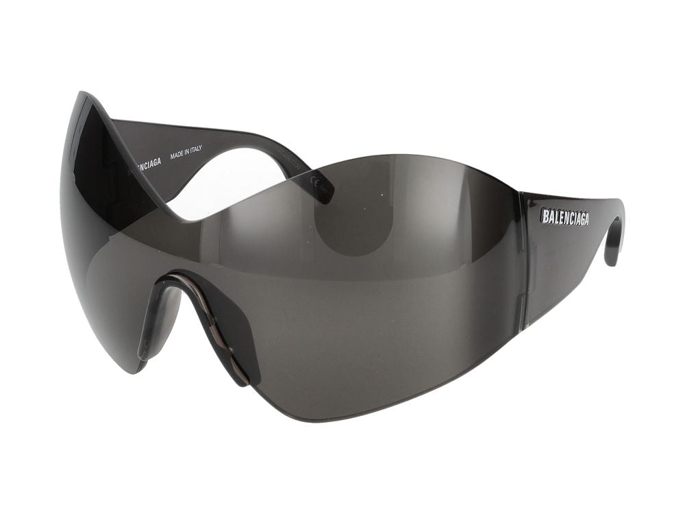 Balenciaga BB0180S Shielded Nylon Fiber Sunglasses — Grey by Balenciaga