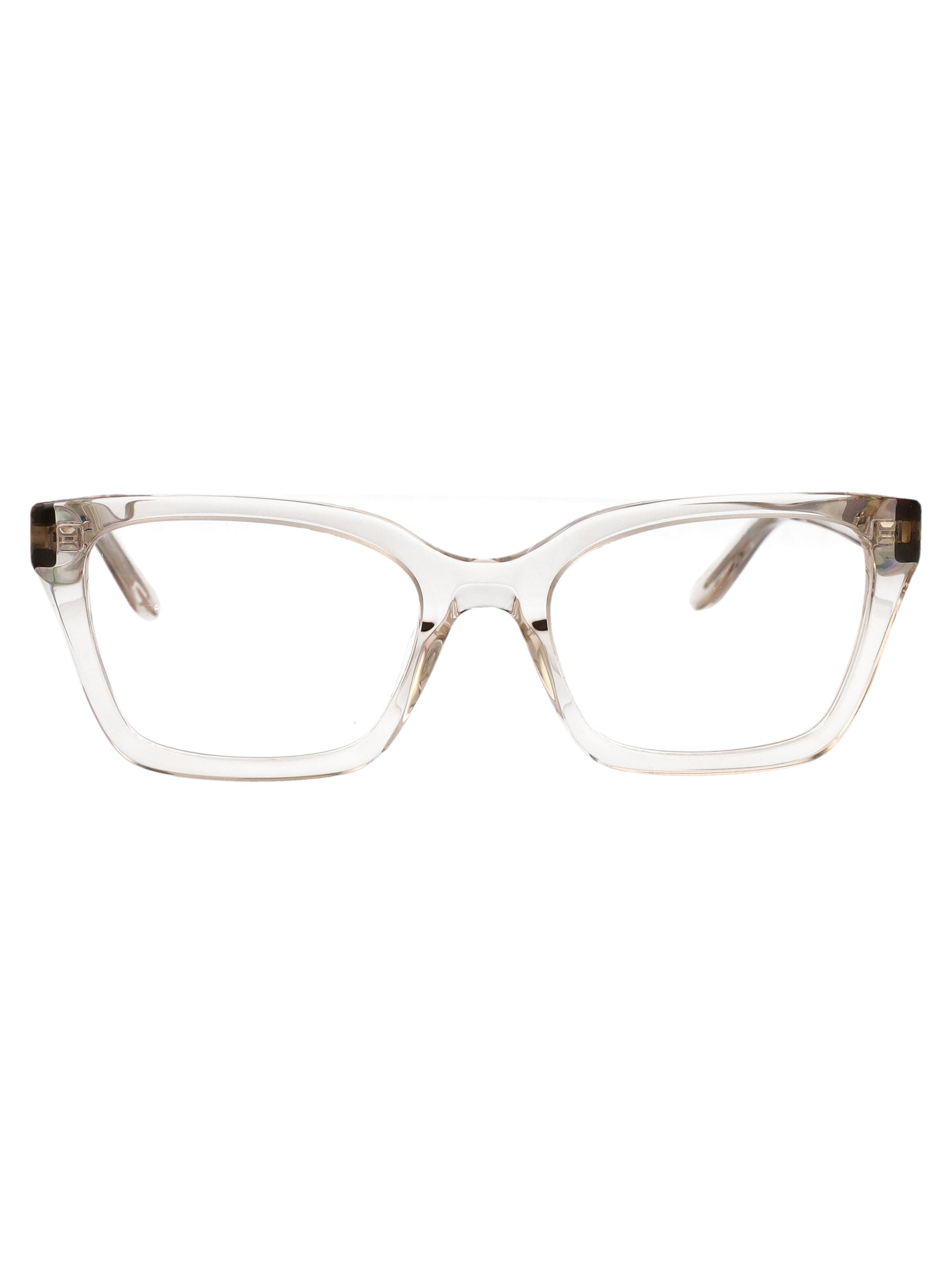 Balenciaga BB0501O Clear Acetate Eyeglasses — Beige by Balenciaga