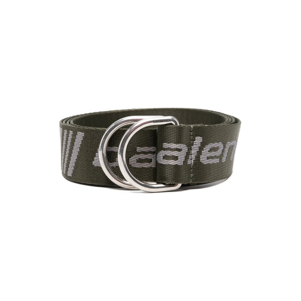 Balenciaga Logo-Embroidered Fabric Belt — Green by Balenciaga