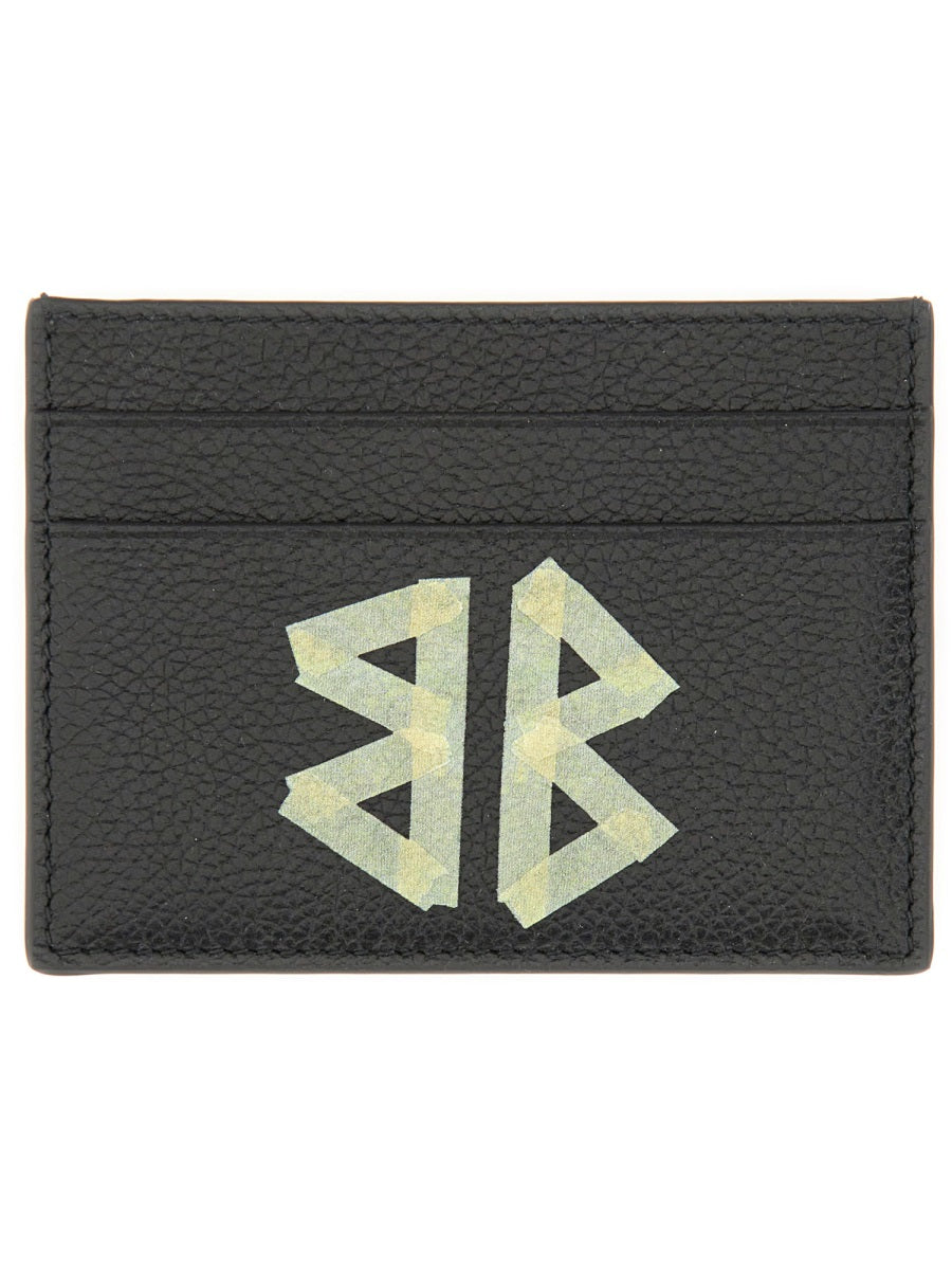 Balenciaga Domesticated Calf Leather Card Case — Black, view 2