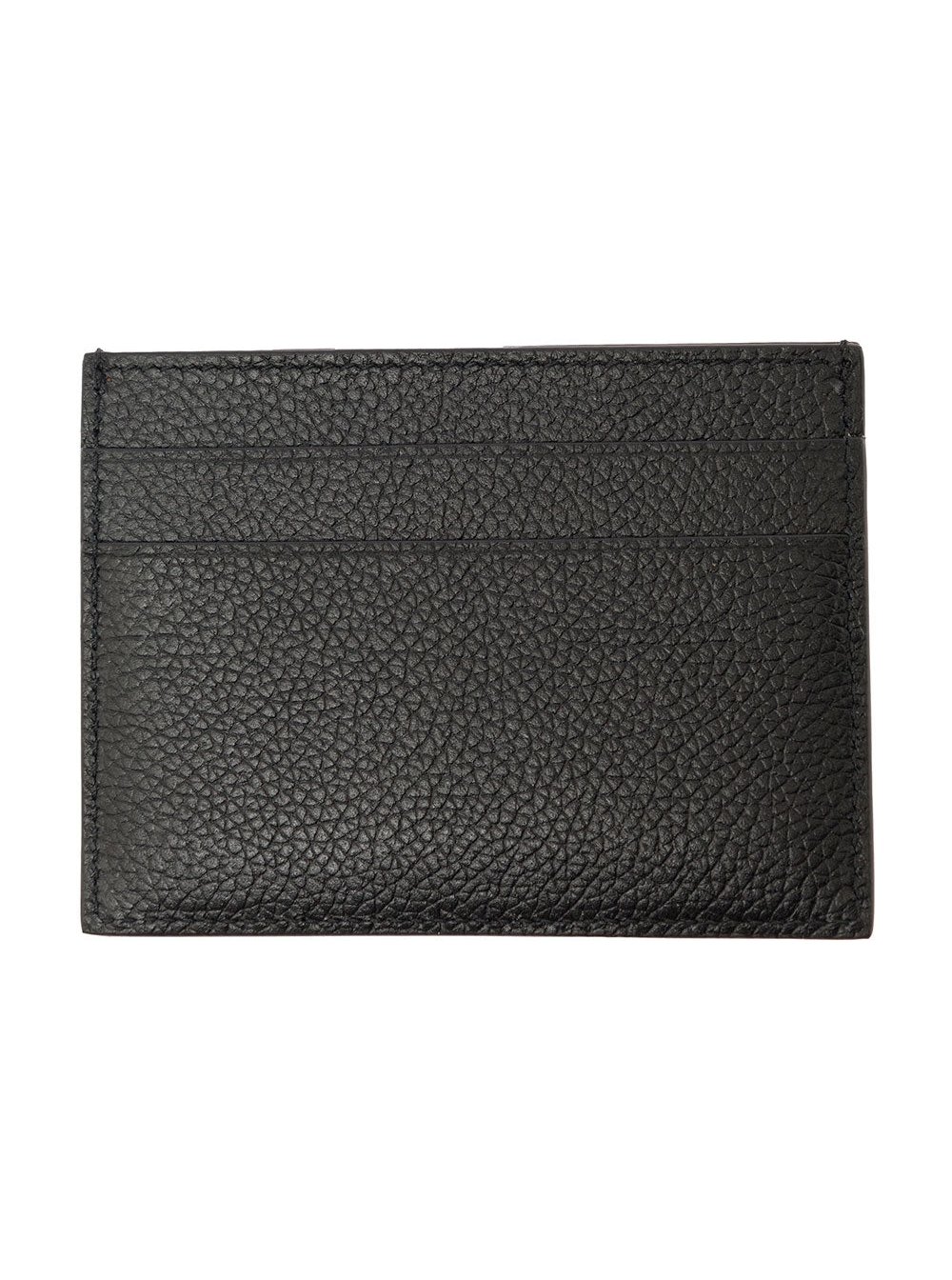 Balenciaga Grained Calf Leather Card Case — Black, view 5