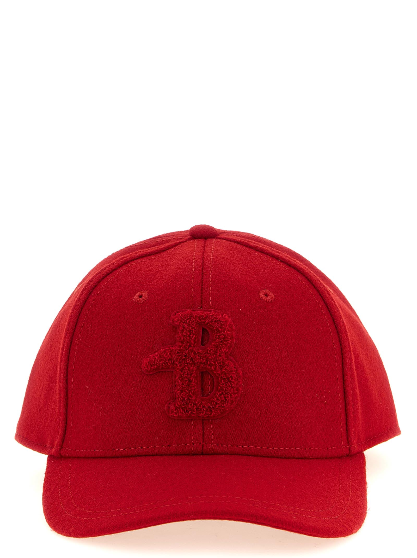 Ballantyne Embossed Monogram Baseball Cap — Red by Ballantyne