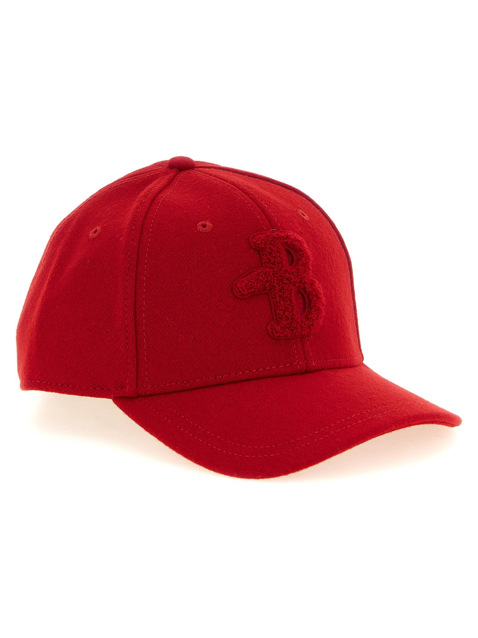 Ballantyne Embossed Monogram Baseball Cap — Red, view 2