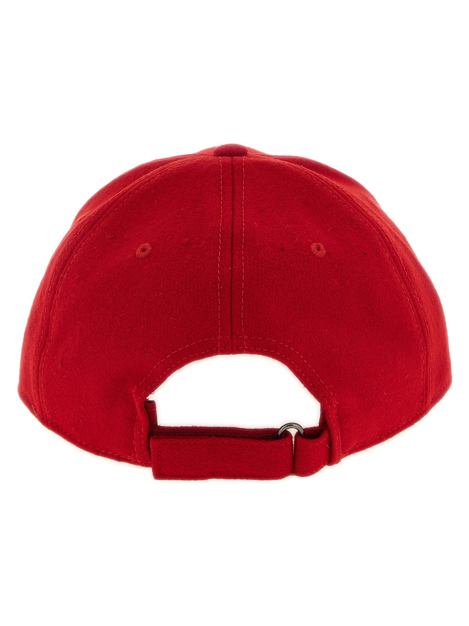 Ballantyne Embossed Monogram Baseball Cap — Red, view 3