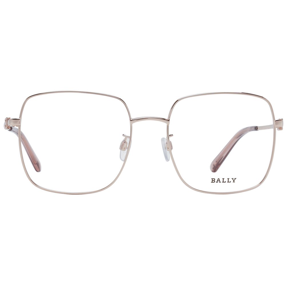 Bally BA-1049211-FBB-167 Metal Square Frame Eyeglasses — Rose gold, view 2