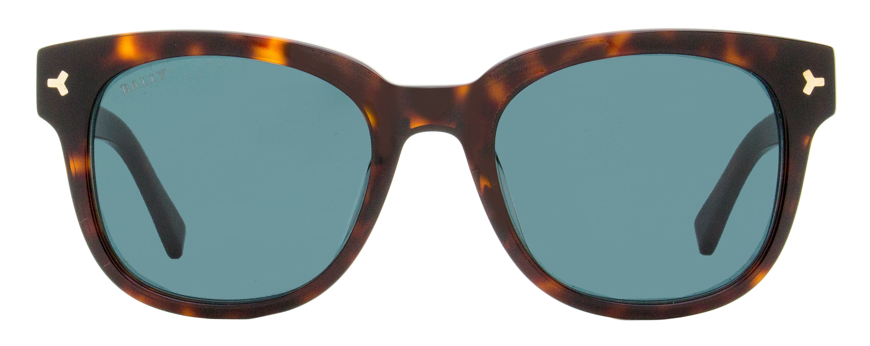Bally BY0033H Soft Rectangular Acetate Sunglasses — Havana, view 2