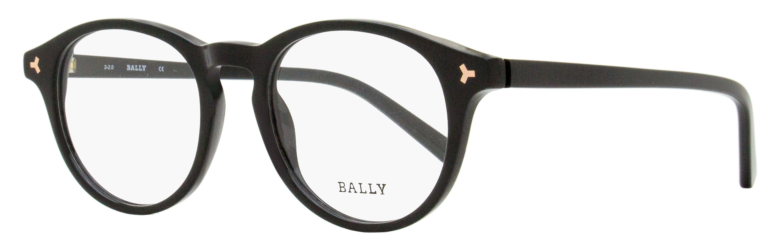 Bally BY5032 Oval Acetate Eyeglasses — Black by Bally