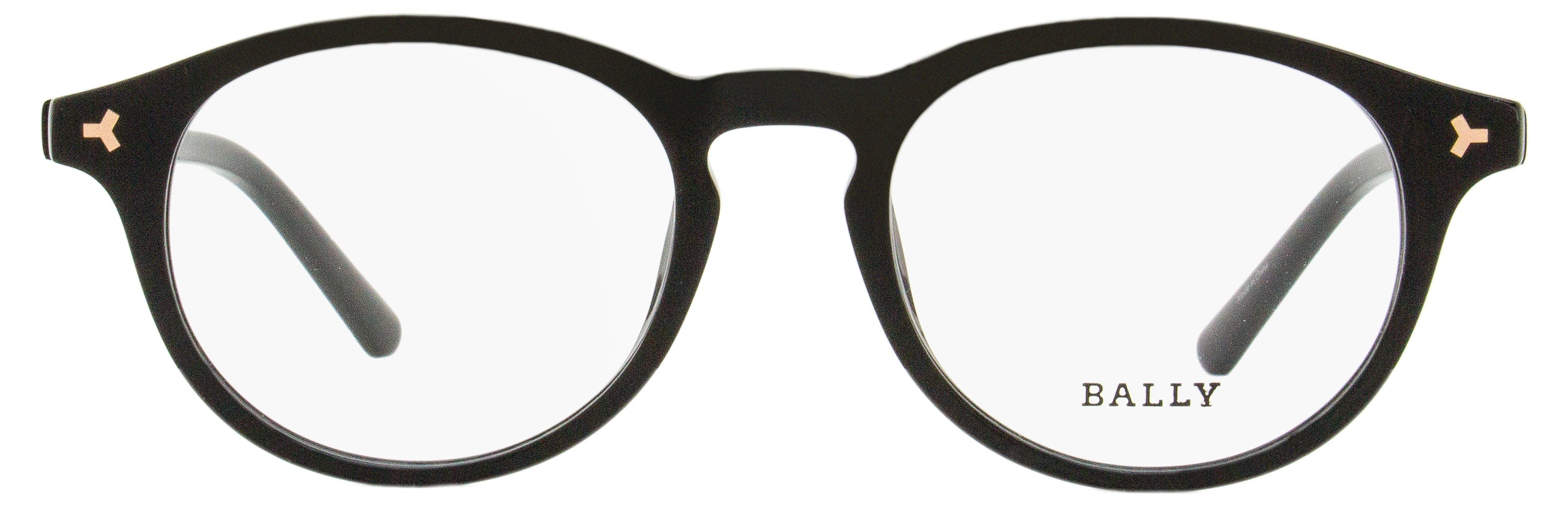 Bally BY5032 Oval Acetate Eyeglasses — Black, view 2