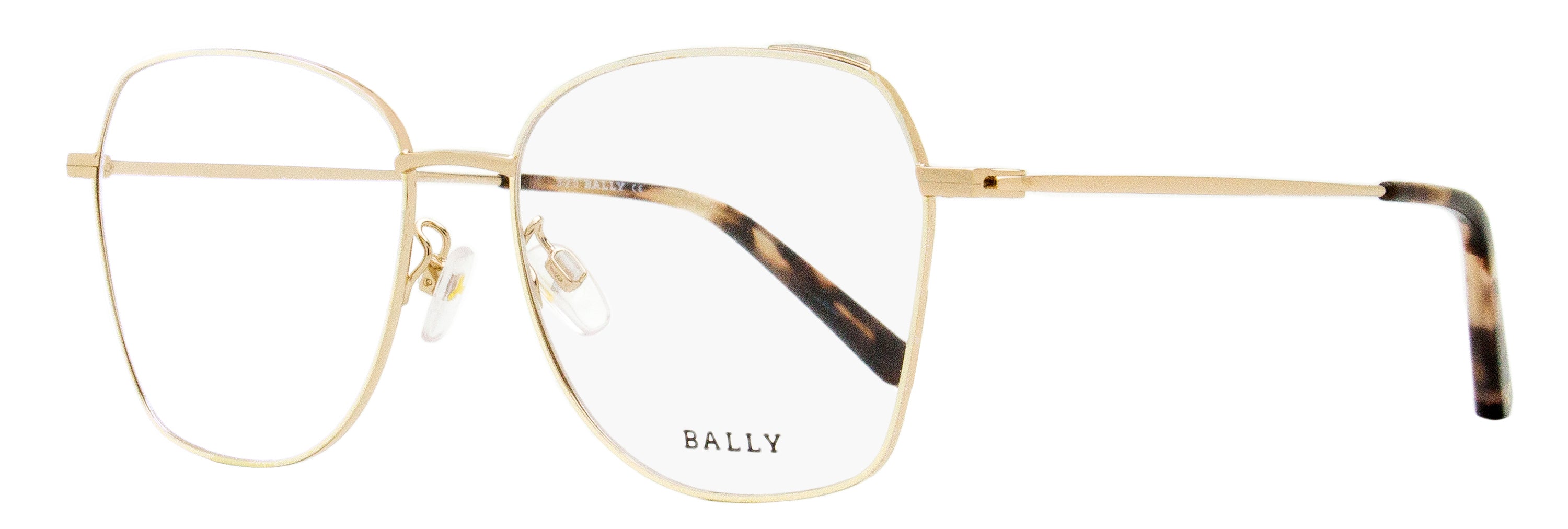 Bally BY5036H Metal Butterfly Frame Eyeglasses — Gold by Bally