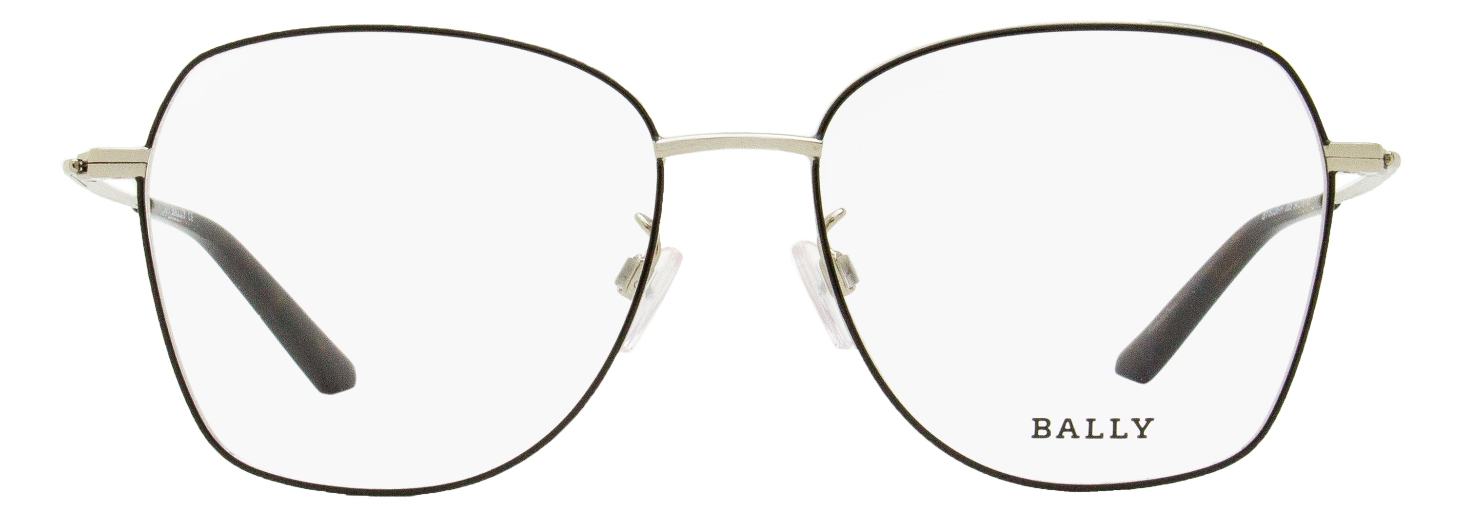 Bally BY5036H Metal Butterfly Frame Eyeglasses — Palladium, view 2