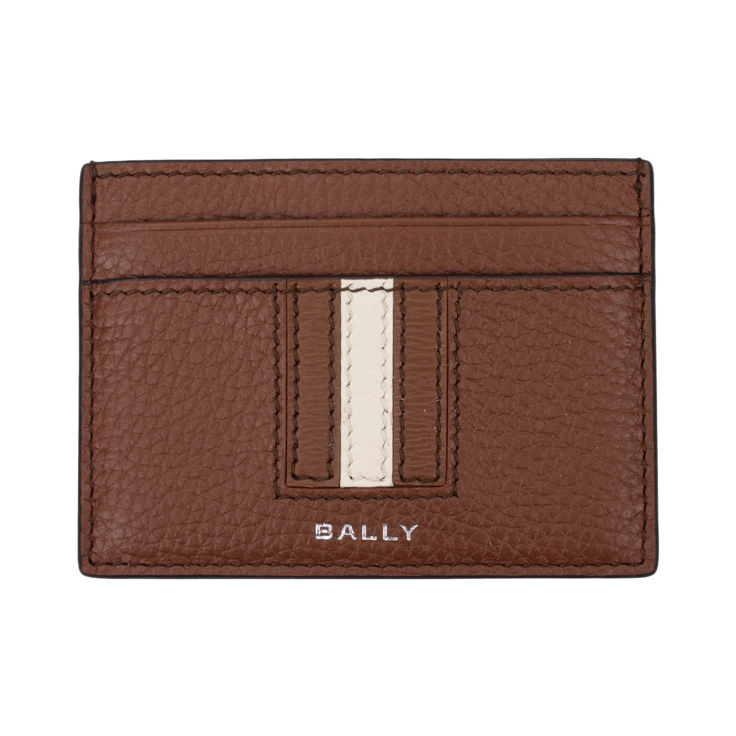 Bally Leather Card Case — Brown by Bally