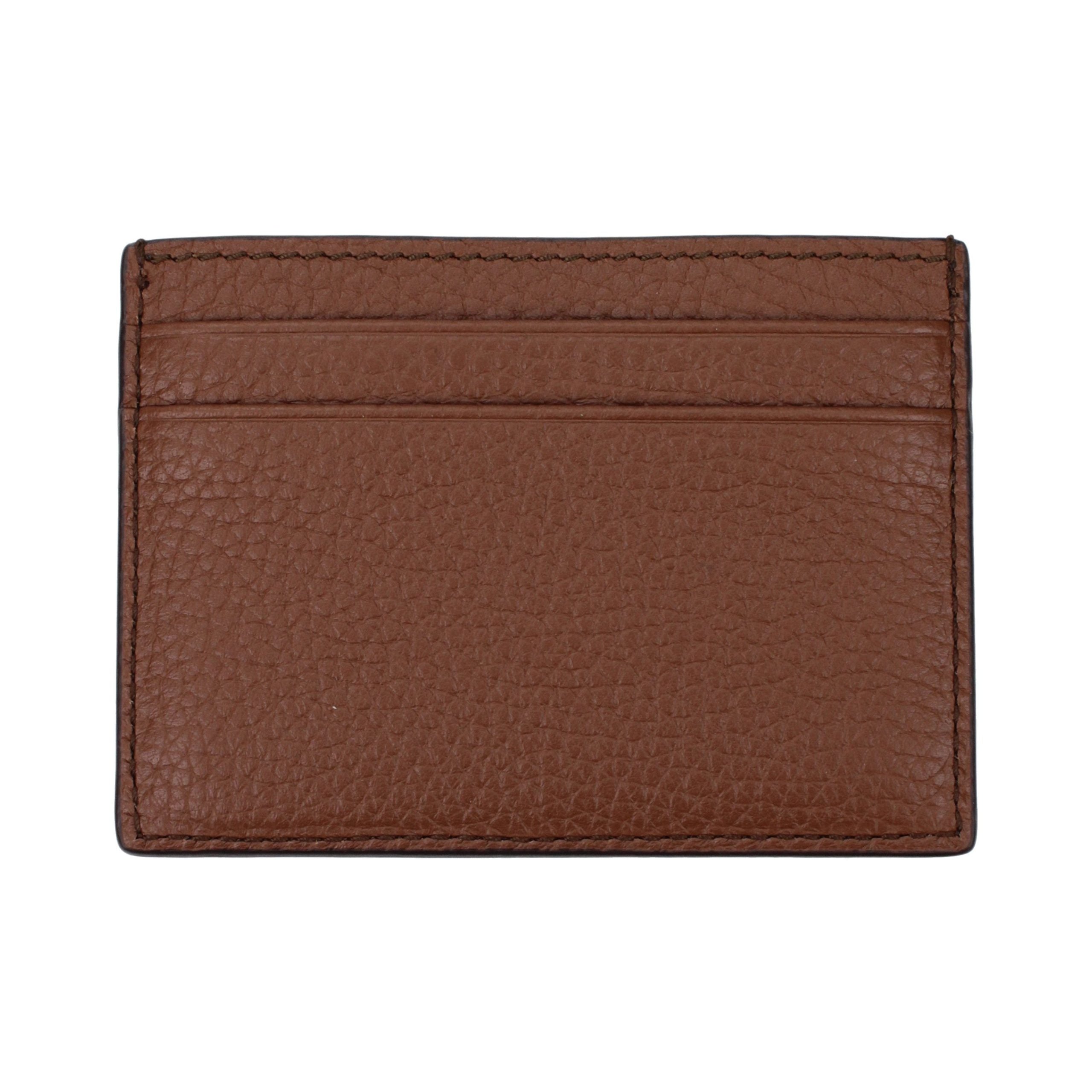 Bally Leather Card Case — Brown, view 2