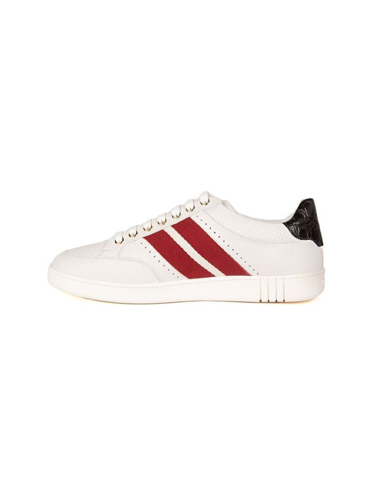 Bally Leather Colorblock Sneaker — White by Bally