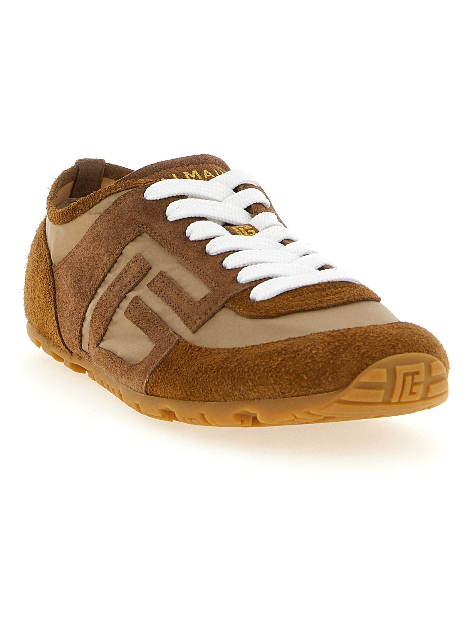 Balmain Racer Sneakers — Brown, view 2